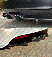 For 2021-2025 Tesla Model S V1 Style Full Carbon Fiber Rear Bumper Diffuser Valance