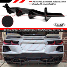 For 2020-26 Corvette C8 Z51 Stingray Carbon Flash GT Style Rear Bumper Diffuser