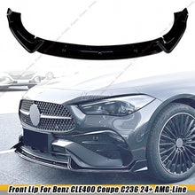 Gloss Black For 2024+ Mercedes CLE 400 Coupe C236 AMG Front Bumper Splitter Lip