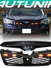 Black Front Bumper Grill Honeycomb Grille w/Light for Subaru Forester 2019-2021