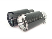 Carbon fiber Exhaust Tips 65mm Inlet Muffler Pipes Fit for BMW