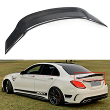 Real Carbon Fiber Rear Trunk Spoiler Wing for Mercedes W205 C-Class Sedan C300 C450 C43 C63 AMG 2015-2021