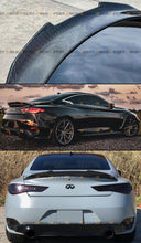 For 2017-2022 Infiniti Q60 Coupe Honeycomb Carbon Rear Trunk Duckbill Spoiler Lip