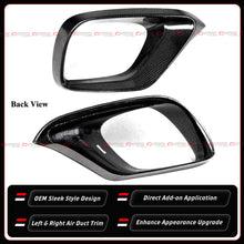 For 2017-2020 Mercedes W213 E63 E63S AMG Real Carbon Fiber Front Bumper Air Duct Trim