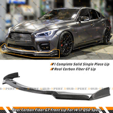 Carbon Fiber Front Bumper Lip Splitter Kit for Infiniti Q50 Sport Q50S 2014-2017