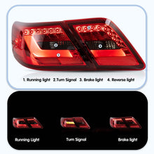 Pair LED Tail Lights For 2006-2011 Toyota Camry Rear Lamps