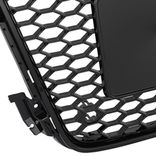 Front Mesh RS5 Style Bumper Hood Hex Grille Black For 2008-2012 Audi A5/S5 B8 8T