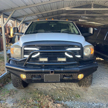 Black Front Hood Grill Bumper Grille Shell w/ LED Light for Dodge Ram 1500 2500 3500 2006-2009