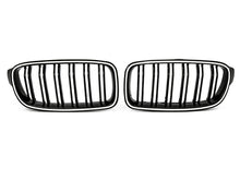 Gloss Black Front Kidney Grille Upper Radiator w/ LED Lights For 2013-2018 BMW 3 Series F30 320i 328i 335i Sedan