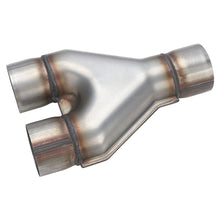 Welded Exhaust Tip Y-Pipe 2.5" Dual Inlet/2.5"inch Single Outlet Stainless Steel