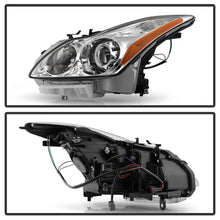 Left+Right For 2008-2015 Infiniti G37/Q60 Coupe Convertible Chrome Projector Headlights w/o Bulbs