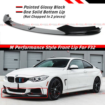 Gloss Black Front Bumper Lip Splitter Kit For BMW F32 F33 F36 M Sport 2014-2020