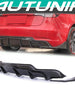 Carbon Fiber Look Rear Diffuser Aprons Side Canards for Tesla Model 3  2017-2023