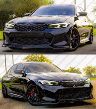 For 2023-2025 BMW G20 M340i 330i M Sport GT Style Gloss Black Front Bumper Lip Kit