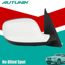 White Right Side Mirror w/o Blind Spot For 2011-2014 BMW X3 F25 Passenger Mirror Heated Side View