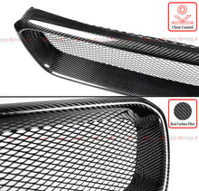 Carbon Fiber Badgeless Front Mesh Grill Grille Fit For 2015-2017 Subaru WRX STi