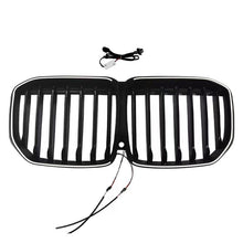 For 2020-2022 BMW X7 G07 Front LED Grille Bumper Kidney Grill Gloss Black