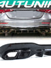 Black Rear Diffuser w/ Quad Exhaust Tips fit for Mercedes C-Class W206 C200 C300 C43 AMG Sedan 2022-2024 (AMG Package Only) di224