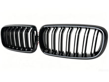For 2014-2018 BMW X5 F15 X6 F16 Gloss Black LED Light Front Kidney Grille Upper Grill Radiator