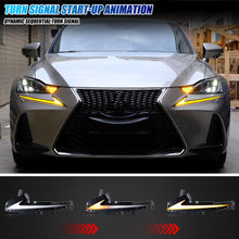 Left+Right LED Daytime Running Lights for Lexus IS250 IS300 ISF 2014-2016 Sequential Lamps