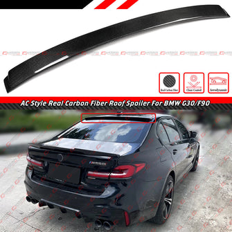 Carbon Fiber Rear Windoe Roof Spoiler Wing For 2017-2023 BMW M5 F90 G30