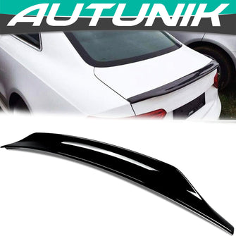 Glossy Black Rear Highkick Spoiler Wing for AUDI A5 B8 B8.5 Coupe 2008-2016
