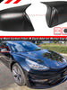 For 2017-2023 Tesla Model 3 M-Style Dry Matte Carbon Fiber Side Mirror Cover Caps Stick-On