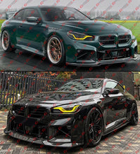 For 2023-2025 BMW G87 M2 MP Style Gloss Black Front Bumper Air Duct Vent Replacement