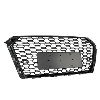 For 2017 2018 2019 Audi A4 S4 S-line Front Mesh Honeycomb Grill Grille RS4 Style