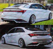 For 2021-2024 Hyundai Elantra N-line Style Rear Trunk Spoiler Wing Gloss Black