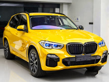 For 2019-2023 BMW X5 G05 Gloss Black Front Grille w/ LED Lights Dual Slat Kidney Grille