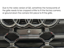 Black Honeycomp Front Grill & Fog Light Cover for Audi Q5 SQ5 B9.5 2021-2024