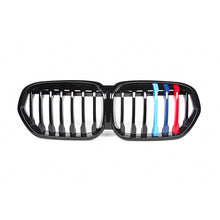 Gloss Black Tri-Color Front Kidney Grille Grill for BMW X1 F48 LCI 2020-2022