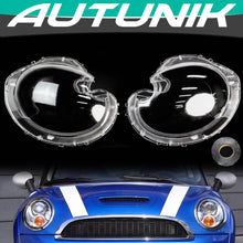Pair Headlight Headlamp Lens Covers Clear for BMW Mini Cooper R56 Hatchback 2009-2013