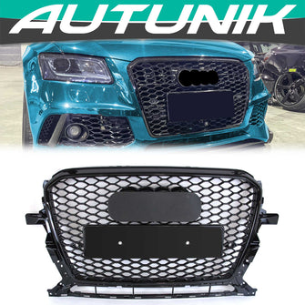 Black Honeycomb Front Mesh Grille For AUDI Q5 Non-Sline 2013-2017 fg205