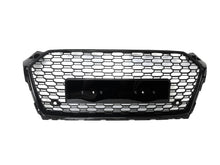 Gloss Black Badgeless Honeycomb Front Black Grille for Audi A5 S5 2017 2018 2019