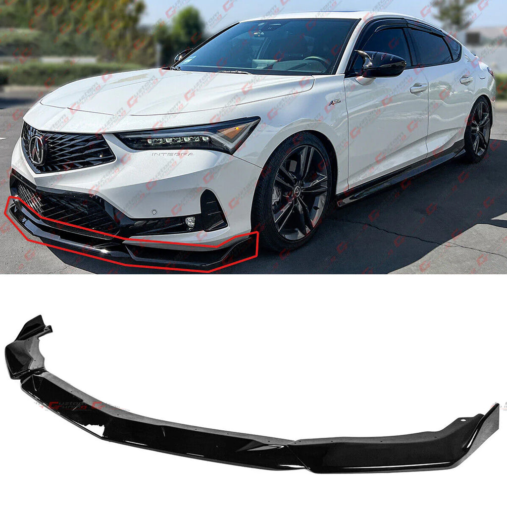 Black Pearl Front Lip - Acura Integra DE4 2023-2025 - Autunik.com