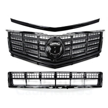 Front Bumper Upper Lower Grille Black 2013-2016 Cadillac SRX