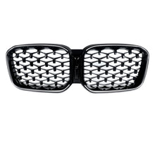 Front Kidney Grille Diamond Grill W/ LED Light For 2022-2024 BMW X3 G01 X4 G02