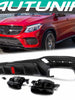 Carbon Style Rear Diffuser Exhaust Tips for Mercedes GLE W166 X166 GLE43 AMG 2015-2018