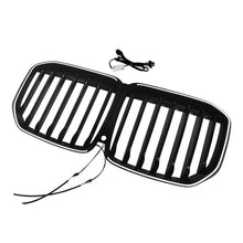 For 2020-2022 BMW X7 G07 Front LED Grille Bumper Kidney Grill Gloss Black