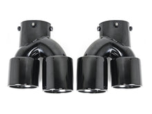 For 2019-2022 BMW G20 M340i Gloss Black Rear Diffuser w/ Exhaust Tips Pair