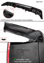 Gloss Black Rear Bumper Diffuser + Exhaust Tips + Corner Extensions fit for Honda Accord 2023 2024