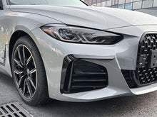 Gloss Black Front Bumper Air Duct Splitter Trims for BMW 4-Series G26 4-Door M-Sport 2021-2024