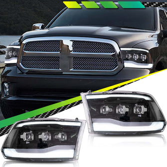 VLAND LED Headlights Assembly for Dodge Ram 1500 2500 3500 2009-2018 Classic 2019-2021