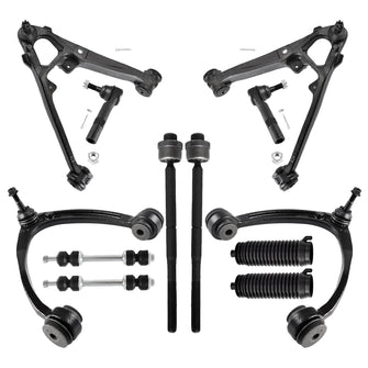 Front Upper Lower Control Arm Kit for Chevy Silverado GMC Sierra 1500 07-14