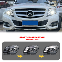 LED Sequential Headlights for Mercedes Benz GLK350 GLK250 2013-2015 Front Lamps