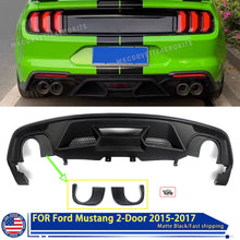 Rear Diffuser Matte Black for Ford Mustang 2015-2017