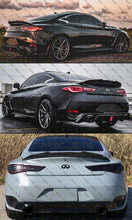 Gloss Black Highkick Duckbill Rear Trunk Spoiler Wing For 2017-2022 Infiniti Q60 Coupe