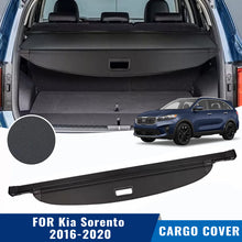 Retractable Rear Cargo Cover For Kia Sorento 2016–2020 Security Shield